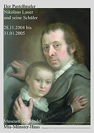 Plakat zur Ausstellung 'Der Pastellmaler Nikolaus Lauer'